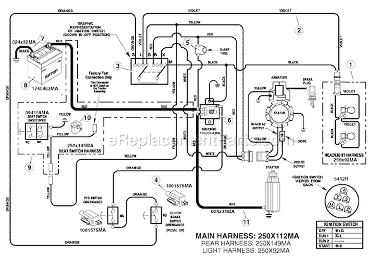 Page C Diagram and Parts List for 7800279 405021x51 Murray Lawn Tractor