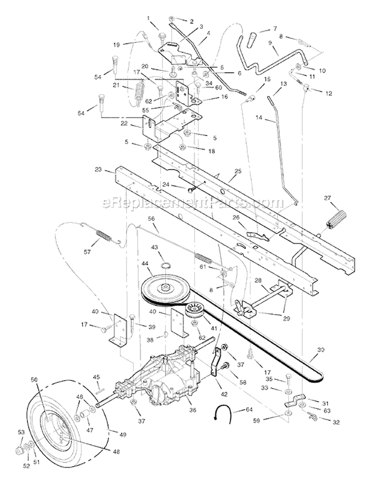 Page E Diagram and Parts List for 7800279 405021x51 Murray Lawn Tractor