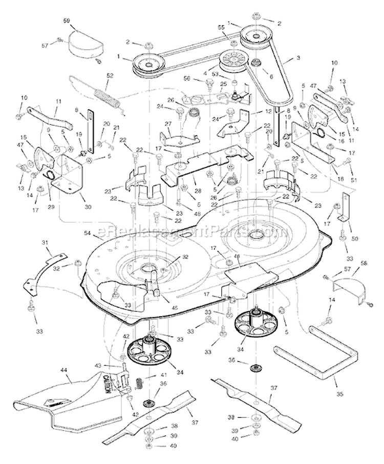 Page F Diagram and Parts List for 7800279 405021x51 Murray Lawn Tractor