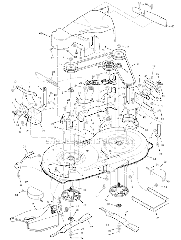 Page F Diagram and Parts List for 7800280 405628x114 Murray Lawn Tractor