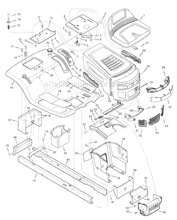 Page A Diagram and Parts List for 7800281 405628x51 Murray Lawn Tractor