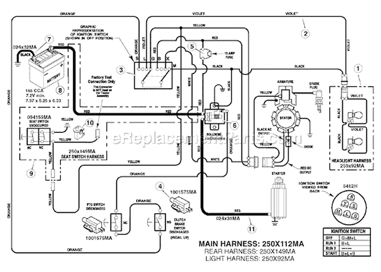 Page D Diagram and Parts List for 7800281 405628x51 Murray Lawn Tractor