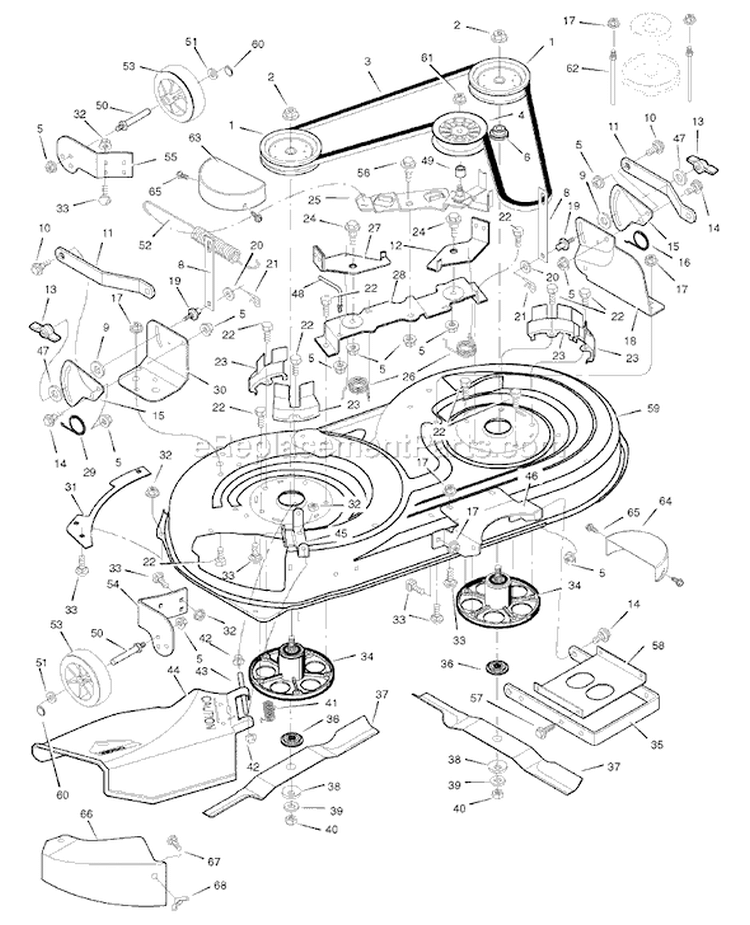 Page F Diagram and Parts List for 7800282 425307x51A Murray Lawn Tractor