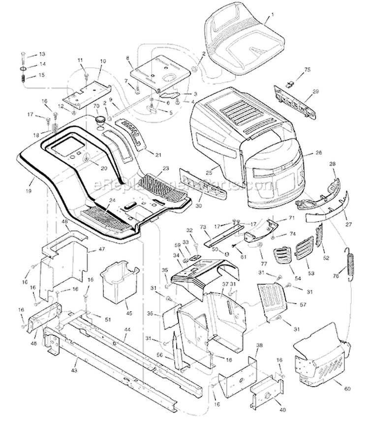Page A Diagram and Parts List for 7800283 465307x51 Murray Lawn Tractor