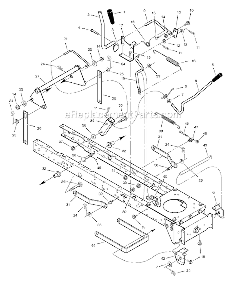 Page G Diagram and Parts List for 7800283 465307x51 Murray Lawn Tractor