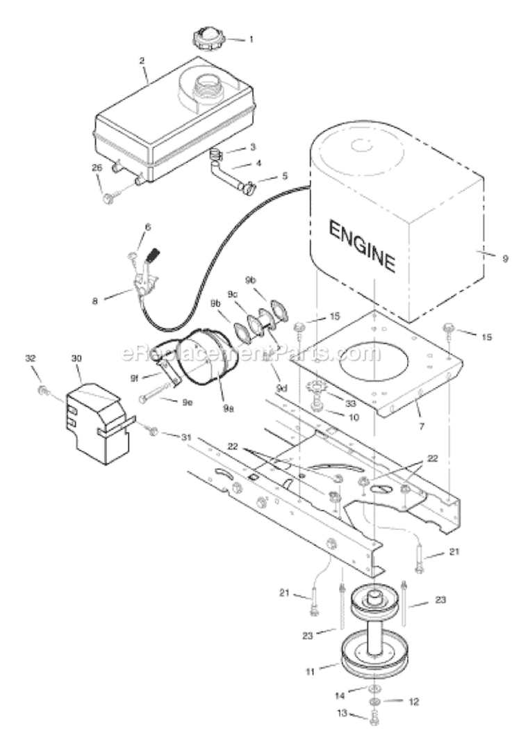 Page D Diagram and Parts List for 7800292 385002x108C Murray Lawn Tractor