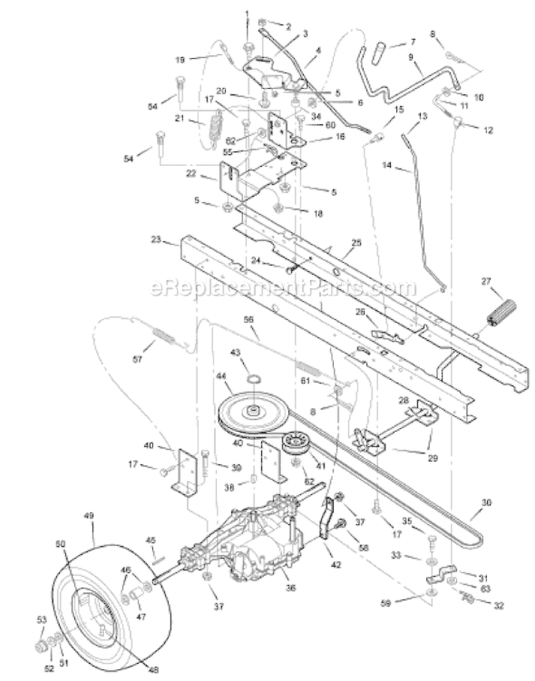 Page E Diagram and Parts List for 7800292 385002x108C Murray Lawn Tractor