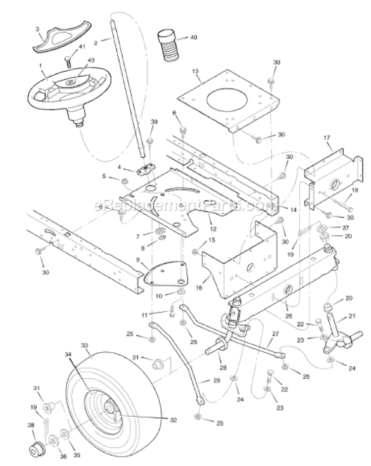 Page H Diagram and Parts List for 7800292 385002x108C Murray Lawn Tractor