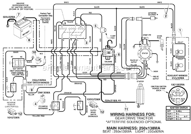 Page C Diagram and Parts List for 7800294 385002x78D Murray Lawn Tractor