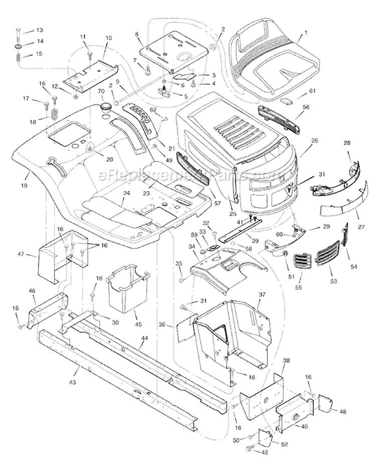 Page A Diagram and Parts List for 7800295 405012x108 Murray Lawn Tractor