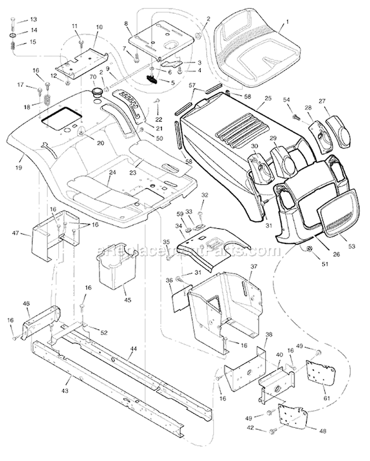 Page A Diagram and Parts List for 7800297 405012x108 Murray Lawn Tractor