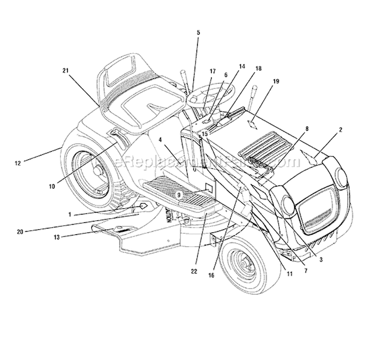 Page B Diagram and Parts List for 7800300 405606x78C Murray Lawn Tractor