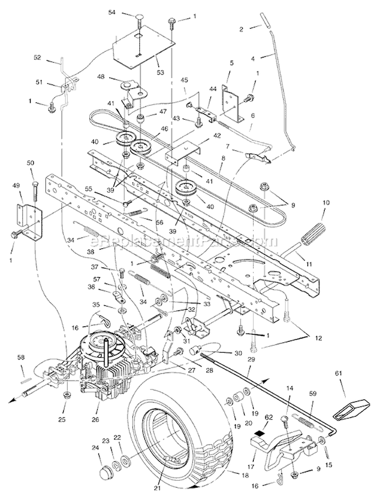 Page C Diagram and Parts List for 7800300 405606x78C Murray Lawn Tractor