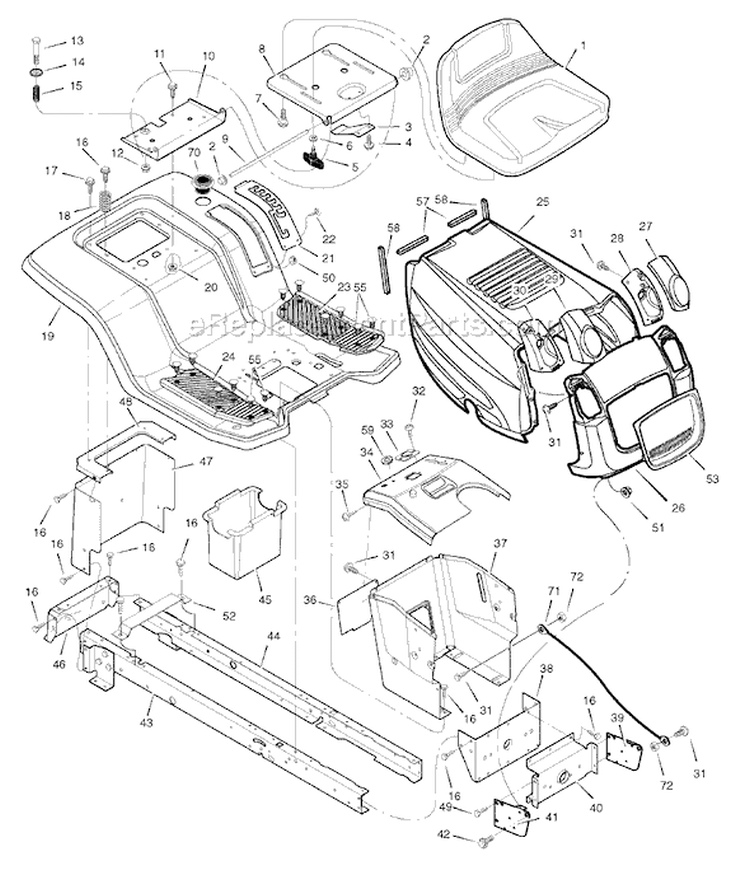 Page A Diagram and Parts List for 7800302 425017x78B Murray Lawn Tractor