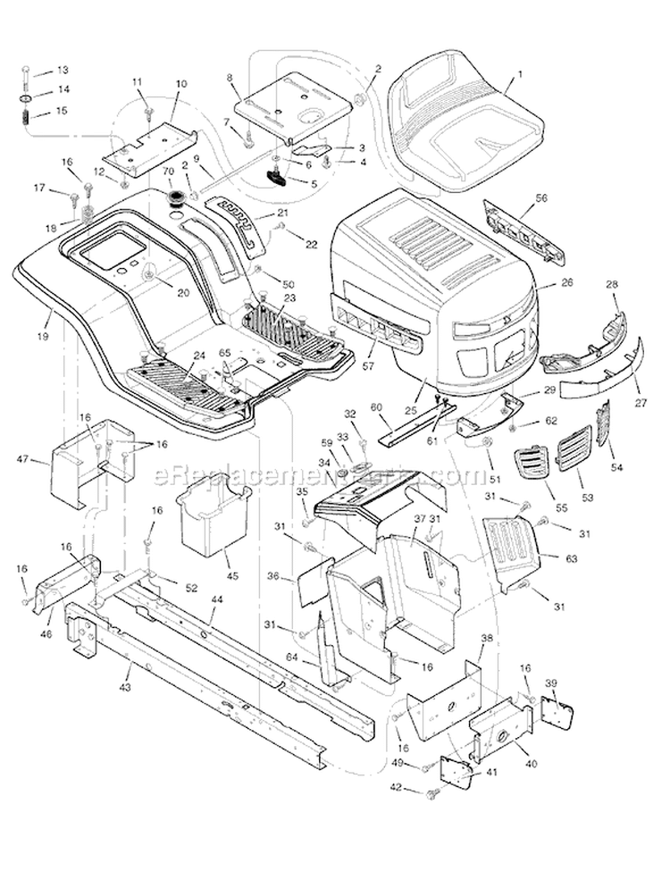 Page A Diagram and Parts List for 7800303 425621x108C Murray Lawn Tractor