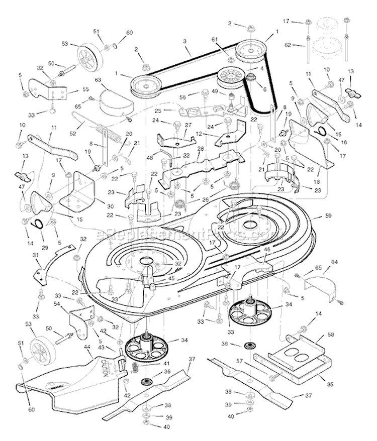 Page F Diagram and Parts List for 7800303 425621x108C Murray Lawn Tractor