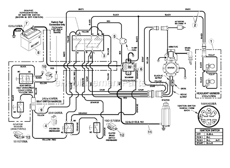 Page D Diagram and Parts List for 7800306 465624x78B Murray Lawn Tractor