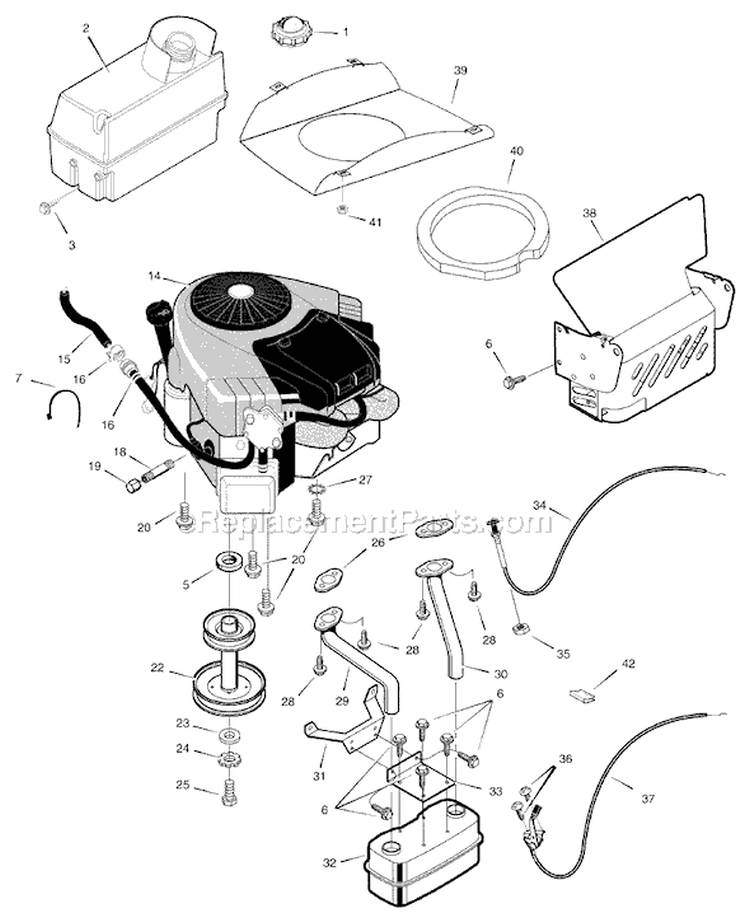 Page E Diagram and Parts List for 7800306 465624x78B Murray Lawn Tractor