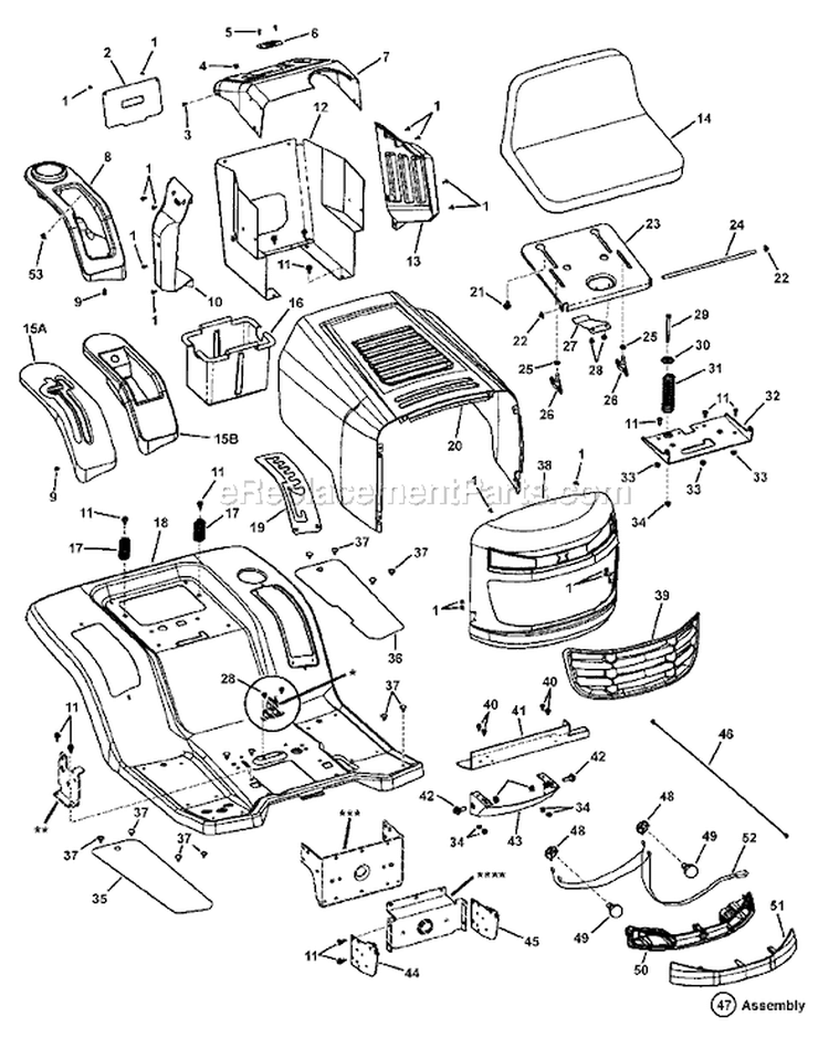 Page G Diagram and Parts List for 7800309 CLT185420 Murray Lawn Tractor