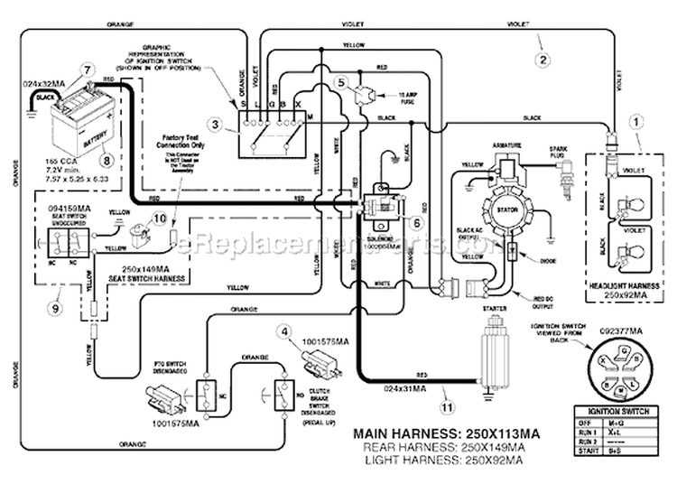 Page C Diagram and Parts List for 7800319 385048x151 Murray Lawn Tractor