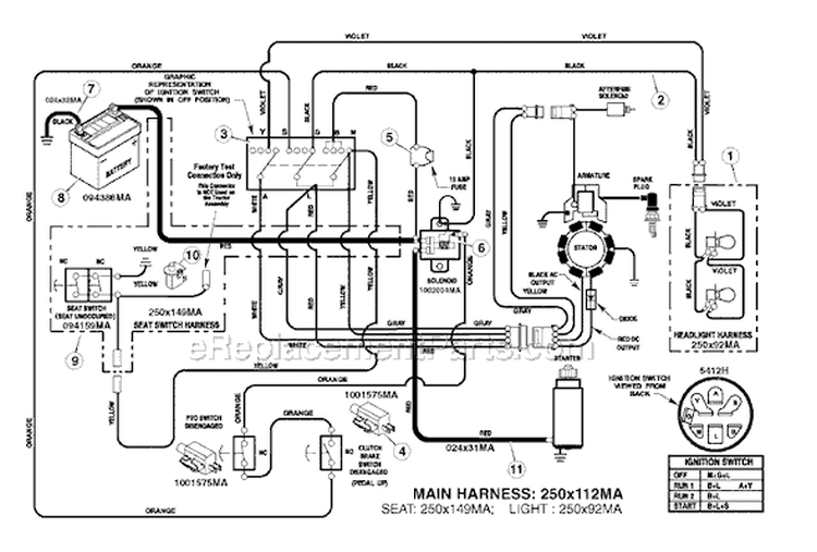 Page C Diagram and Parts List for 7800320 405021x151 Murray Lawn Tractor