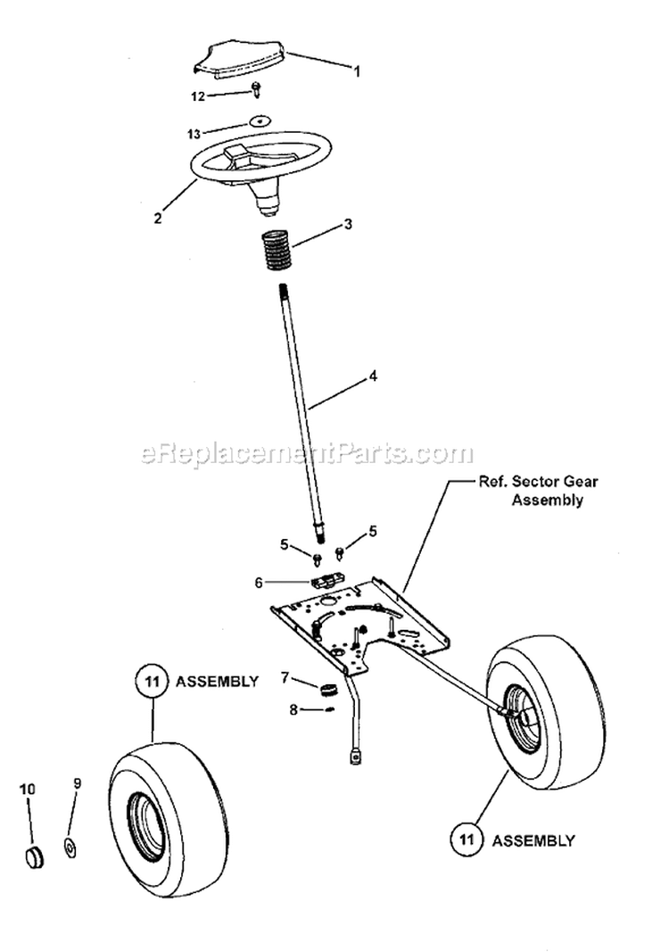 Page K Diagram and Parts List for 7800361 LT135420C Murray Lawn Tractor
