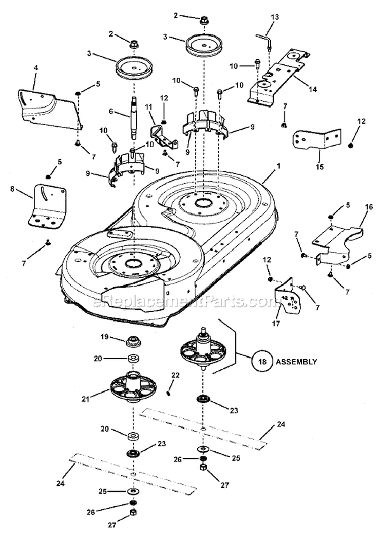 Page B Diagram and Parts List for 7800362 LT155420C Murray Lawn Tractor