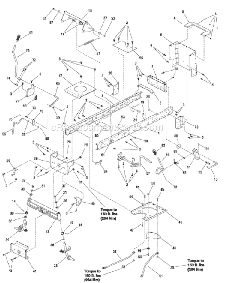 Page H Diagram and Parts List for 7800399 ELT175460H Murray Lawn Tractor