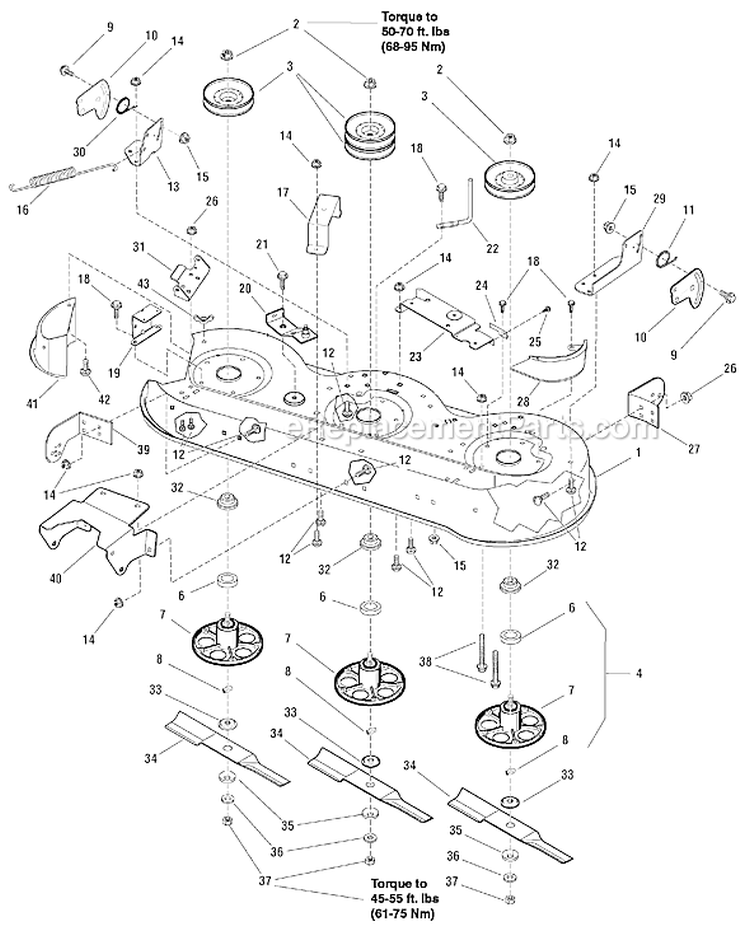 Page B Diagram and Parts List for 7800400 ELT12460H Murray Lawn Tractor