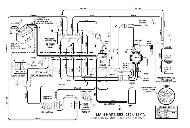 Page D Diagram and Parts List for 7800400 ELT12460H Murray Lawn Tractor