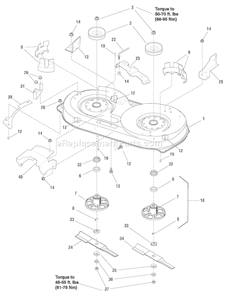Page B Diagram and Parts List for 7800409 ELT125380 Murray Lawn Tractor