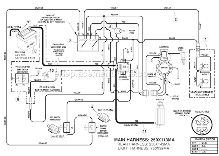 Page D Diagram and Parts List for 7800409 ELT125380 Murray Lawn Tractor
