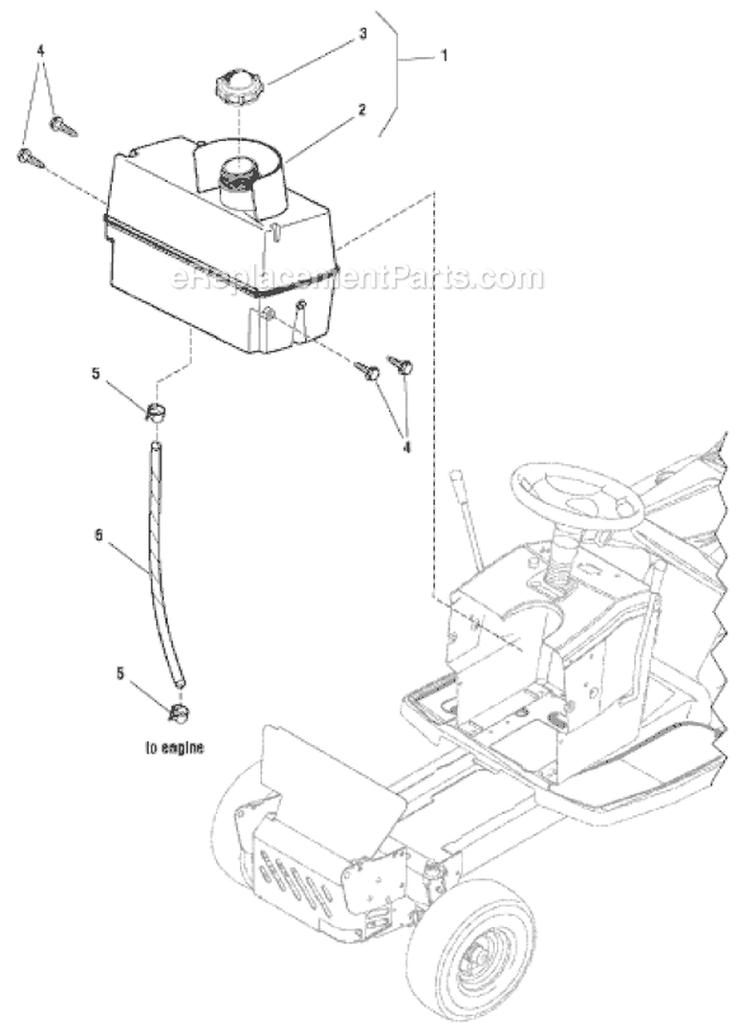 Page F Diagram and Parts List for 7800411 ELT155420H Murray Lawn Tractor