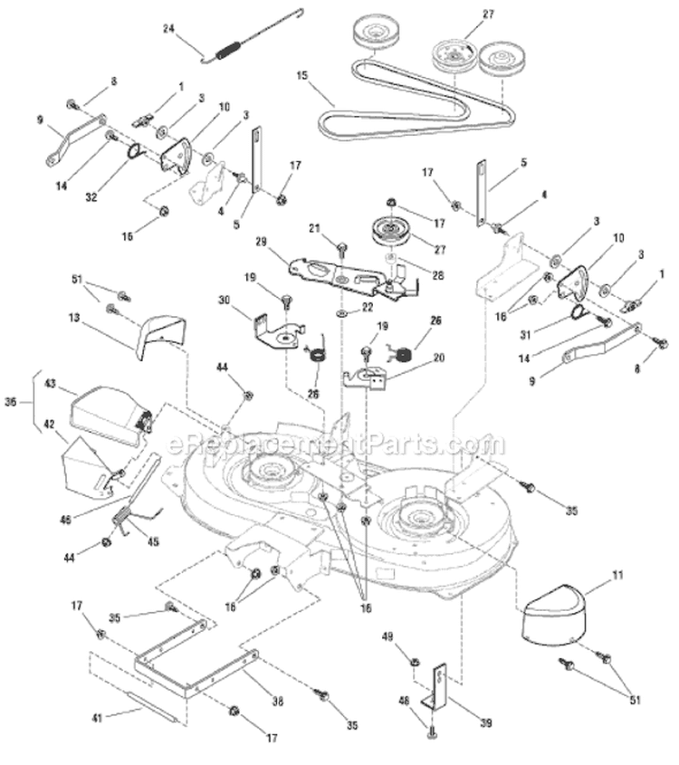 Page A Diagram and Parts List for 7800412 EYK125380 Murray Lawn Tractor
