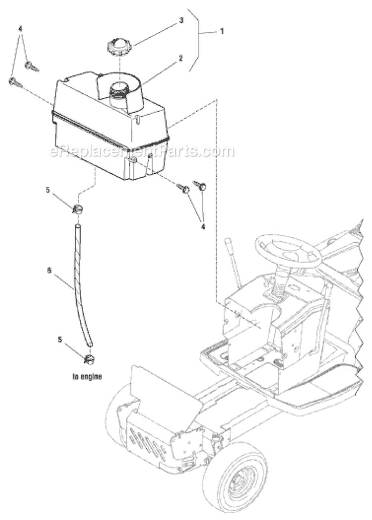 Page F Diagram and Parts List for 7800413 EYK155420G Murray Lawn Tractor
