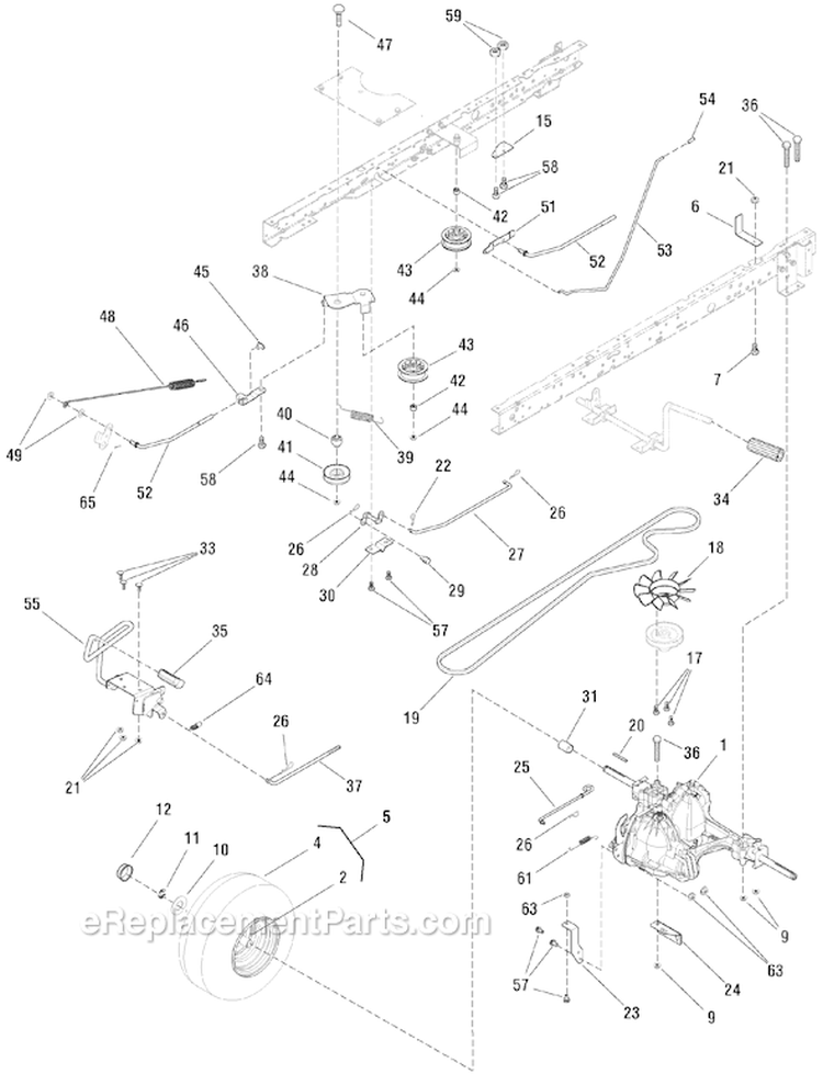 Page I Diagram and Parts List for 7800415 EYK175460H Murray Lawn Tractor