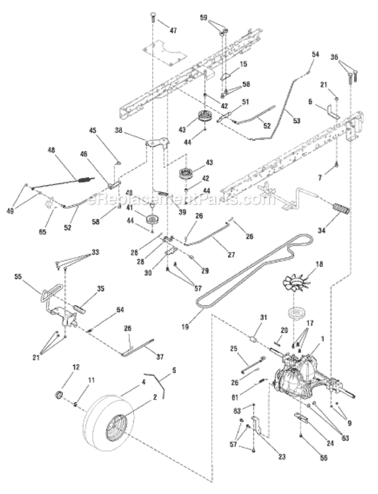 Page I Diagram and Parts List for 7800416 EYK12460H Murray Lawn Tractor