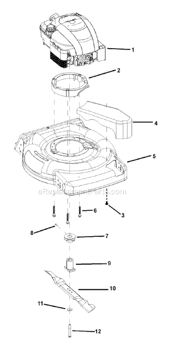 Page A Diagram and Parts List for 7800462 EMP22675HW Murray Lawn Mower