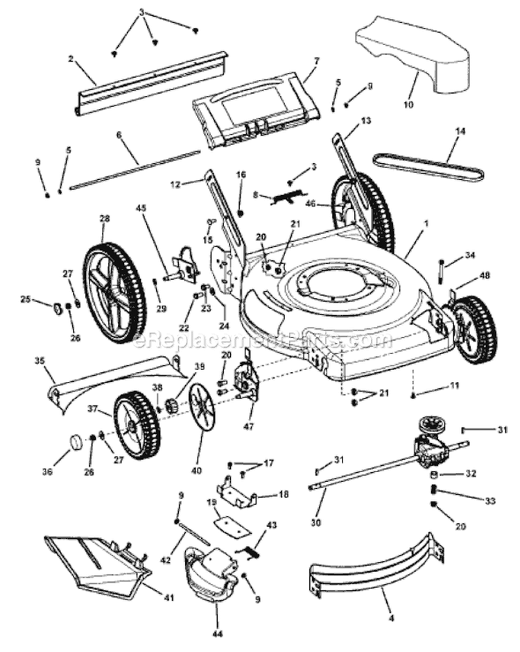 Page C Diagram and Parts List for 7800477 BTP22675HW Murray Lawn Mower