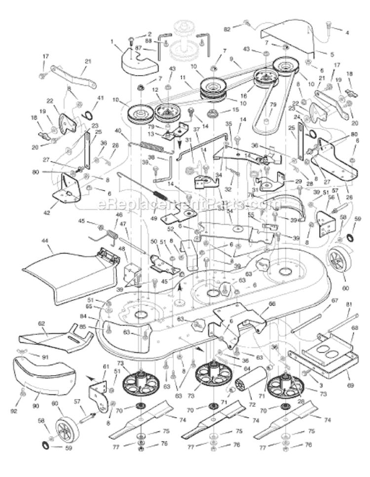 Page F Diagram and Parts List for 7800494 465624x108A Murray Lawn Tractor