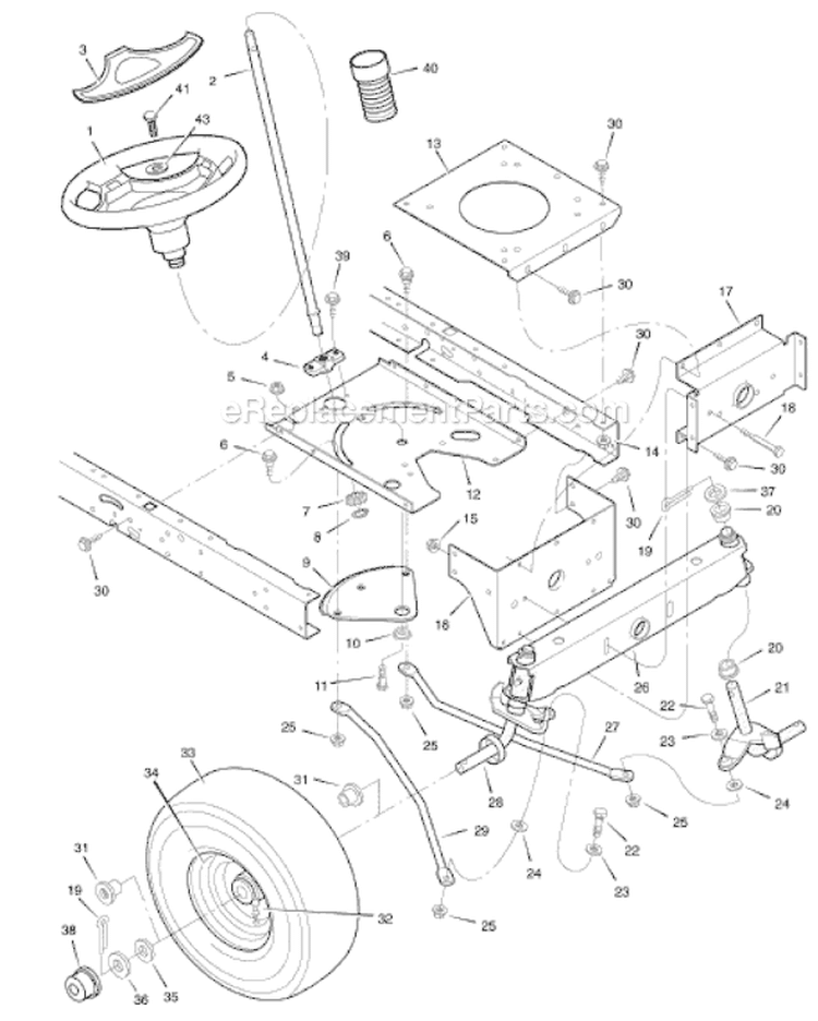 Page H Diagram and Parts List for 7800495 465625x108A Murray Lawn Tractor