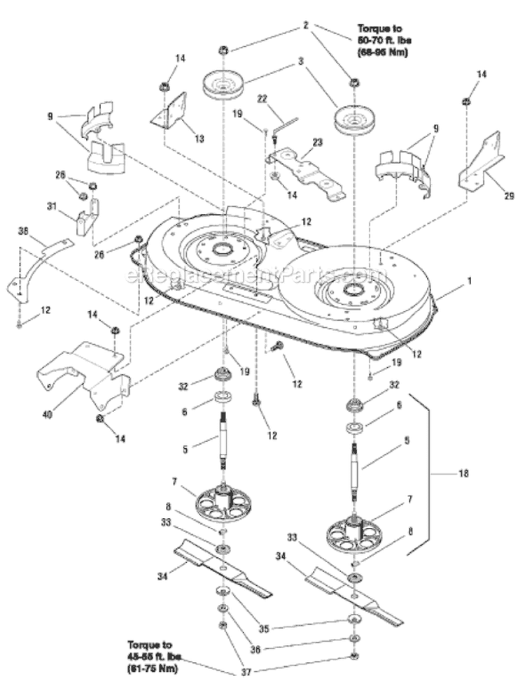 Page B Diagram and Parts List for 7800496 ELB125380G Murray Lawn Tractor