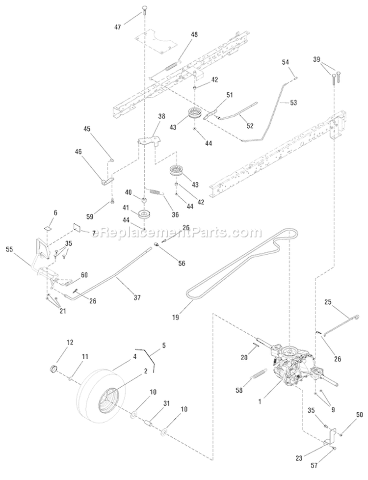 Page J Diagram and Parts List for 7800497 ELB155420H Murray Lawn Tractor