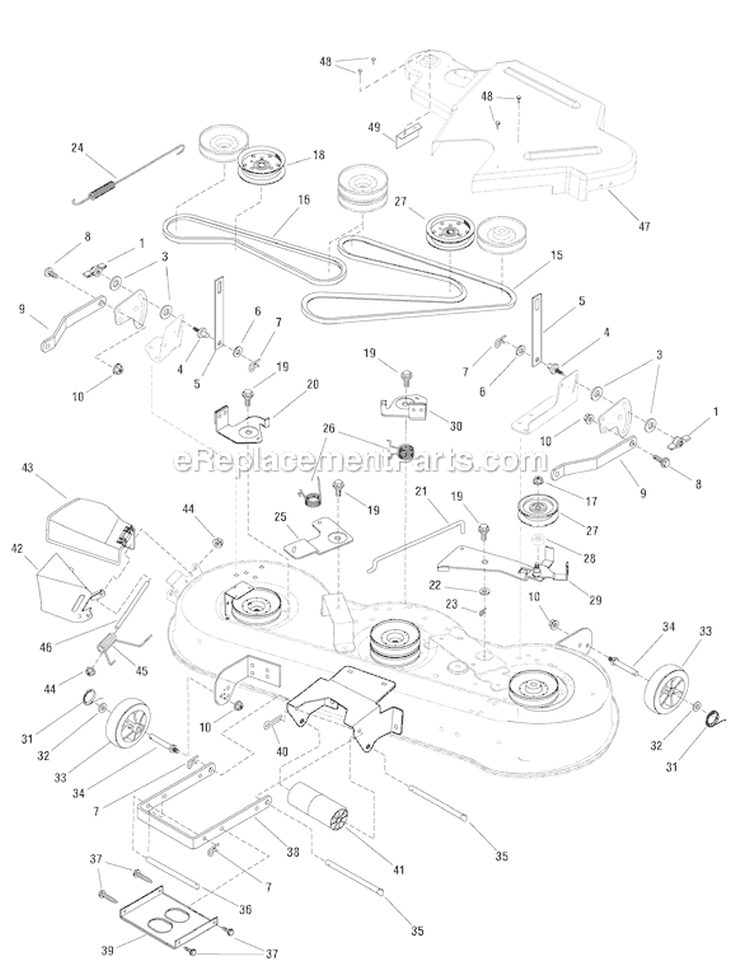 Page A Diagram and Parts List for 7800498 ELB175460H Murray Lawn Tractor
