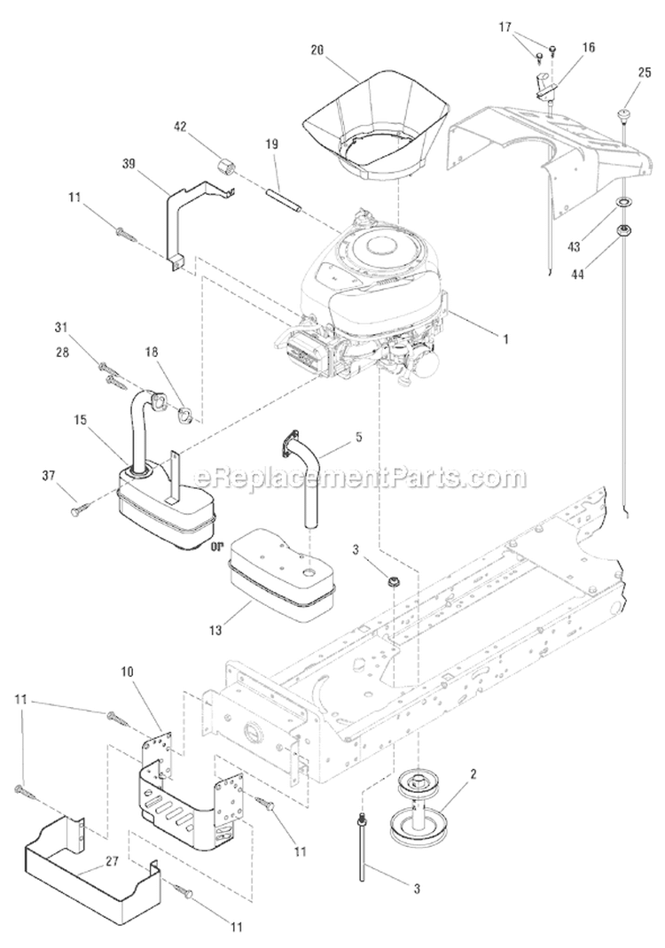 Page E Diagram and Parts List for 7800498 ELB175460H Murray Lawn Tractor