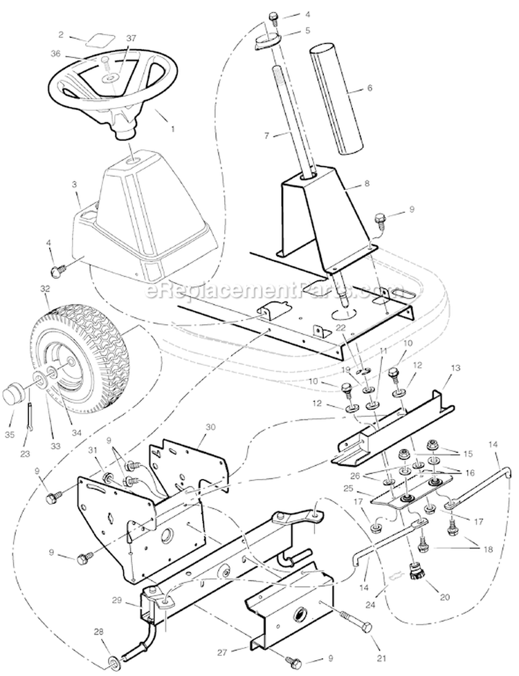 Page G Diagram and Parts List for 7800503 309007x151A Murray Lawn Tractor
