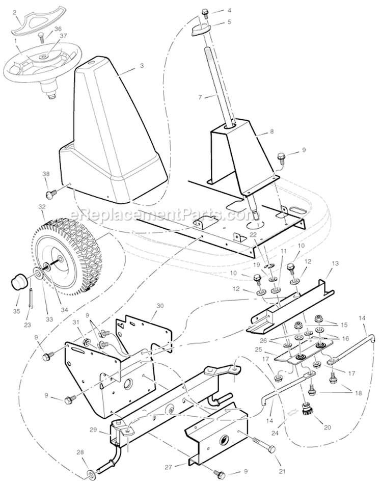 Page G Diagram and Parts List for 7800528 309029x11G Murray Lawn Tractor