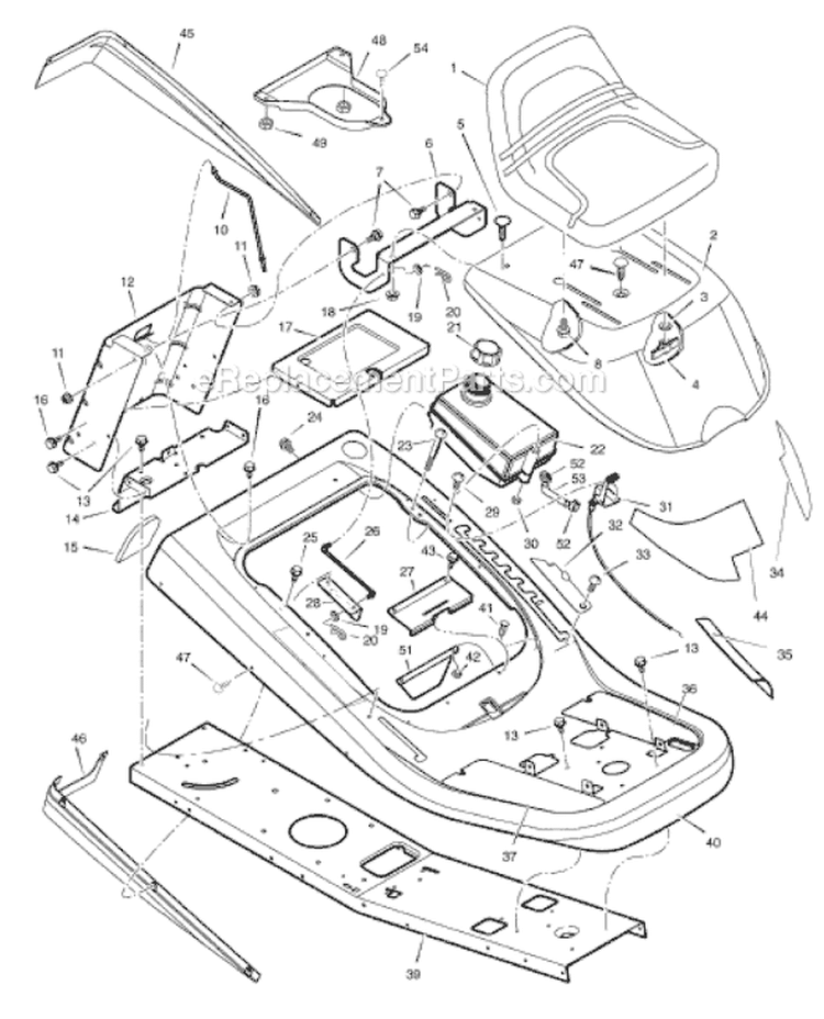 Page A Diagram and Parts List for 7800529 309007x51B Murray Lawn Tractor