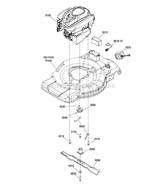 Engine_Group Diagram and Parts List for 7800822  Murray Lawn Mower