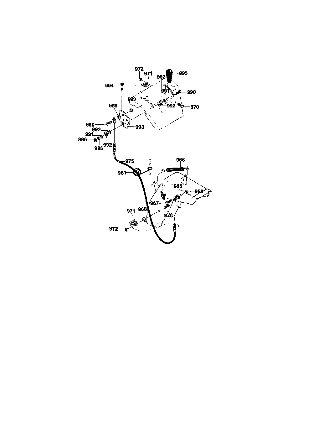 Remote chute Diagram and Parts List for 627104X8A  Murray Snow Blower